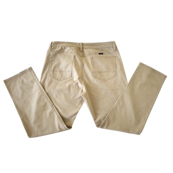 Untuckit Mens Tan Pants Straight Fit W34 L30 - Picture 3 of 10
